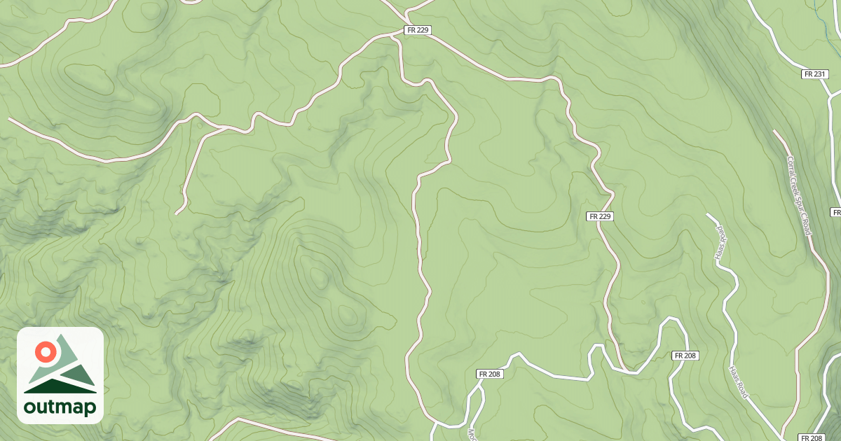 Map of CORRAL CREEK SPUR L