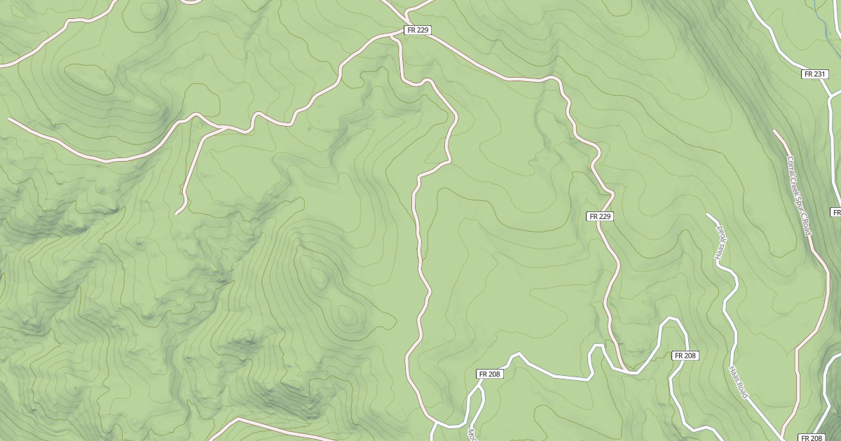 Map preview of CORRAL CREEK SPUR L