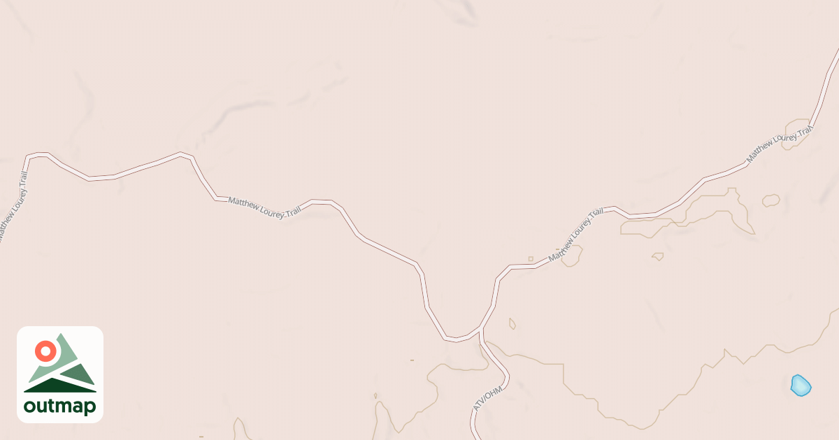 Map of Matthew Lourey State Trail