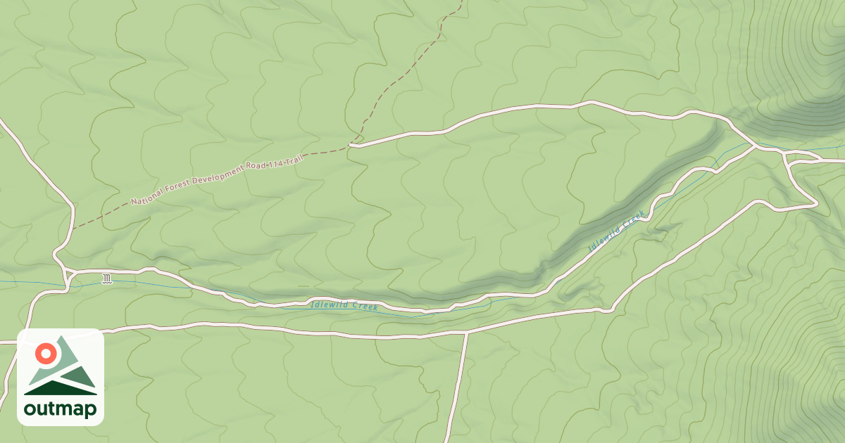 Map of IDLEWILD CREEK LOOP