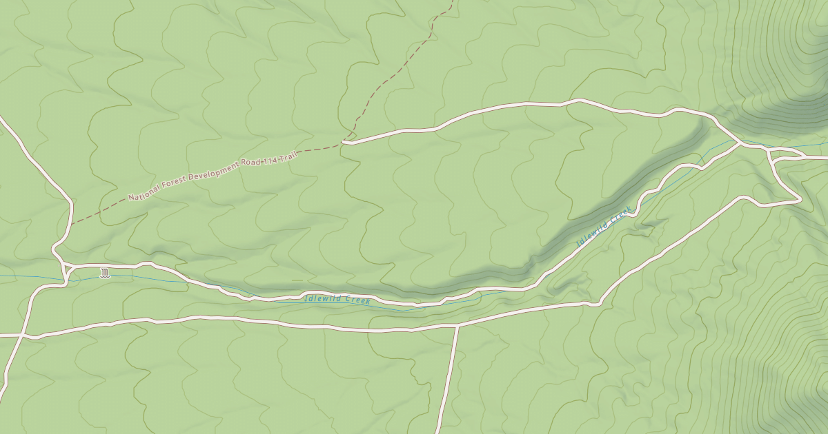 Map preview of IDLEWILD CREEK LOOP
