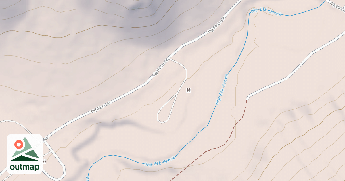 Map of BIG ELK CREEK LOOP B