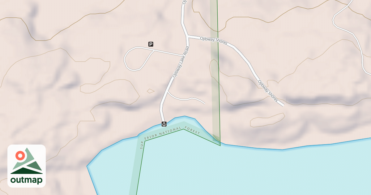 Map of OJIBWAY LAKE SPUR B