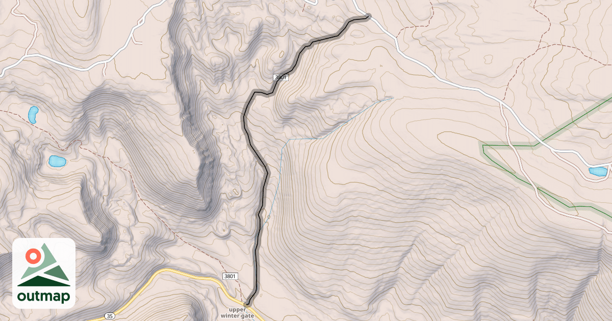 Map of Phelps Brook ATV Trail