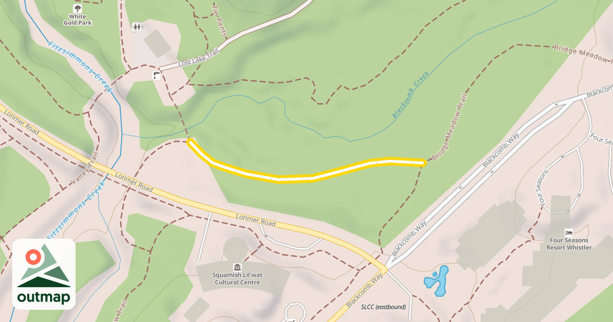 Map of Bridge Meadow Trail