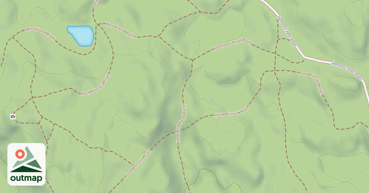 Map of Hemlock Pool Path