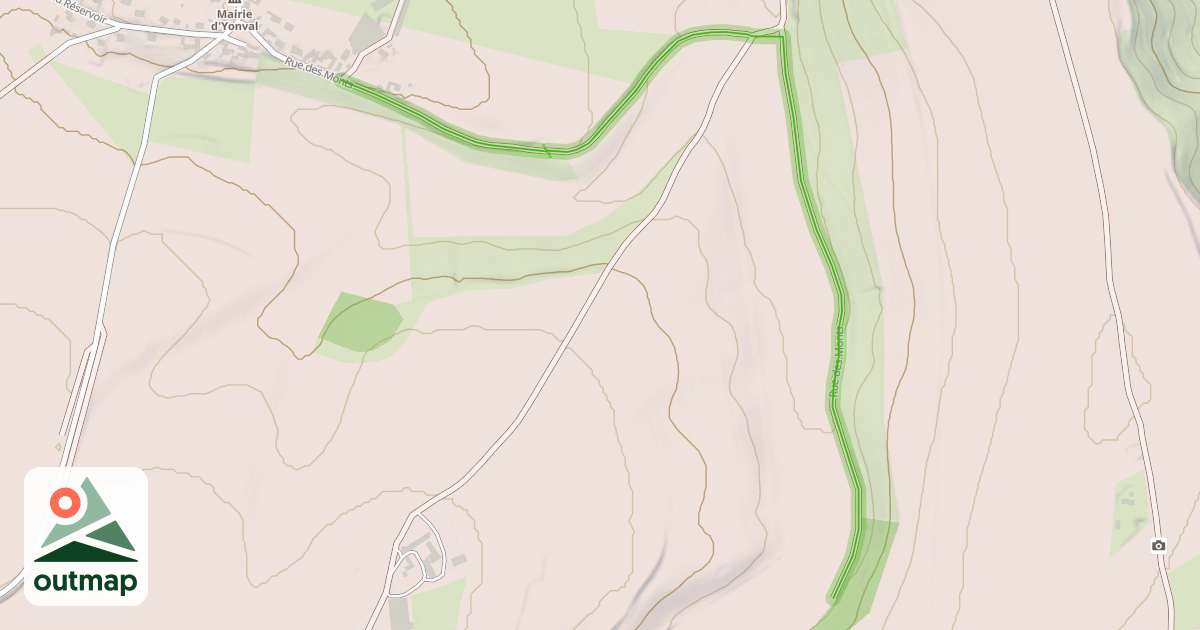 Map of Rue des Monts