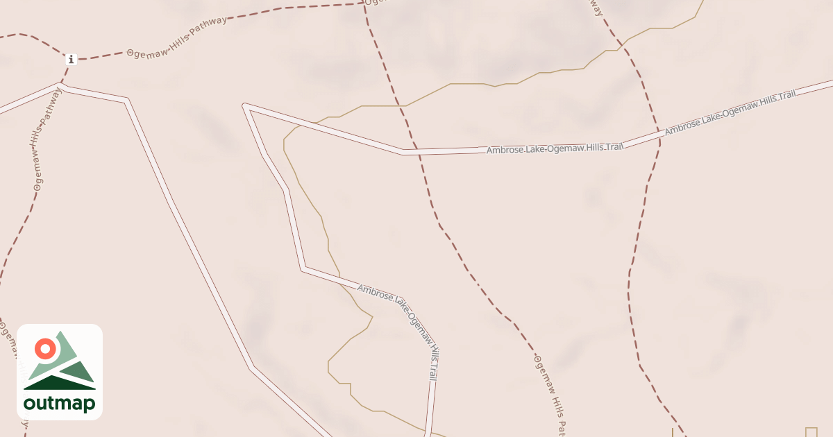Map of Ogemaw Hills Pathway