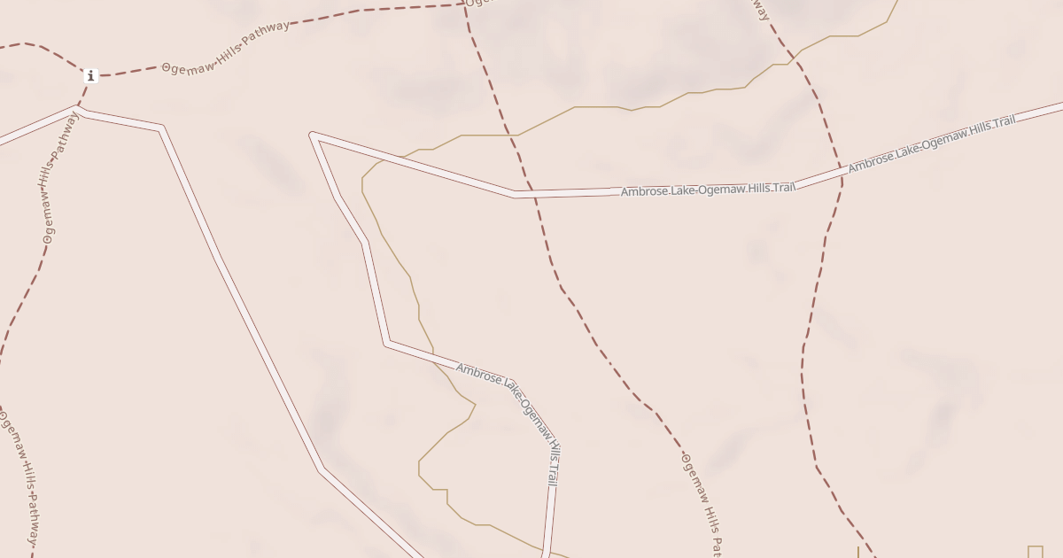 Map preview of Ogemaw Hills Pathway