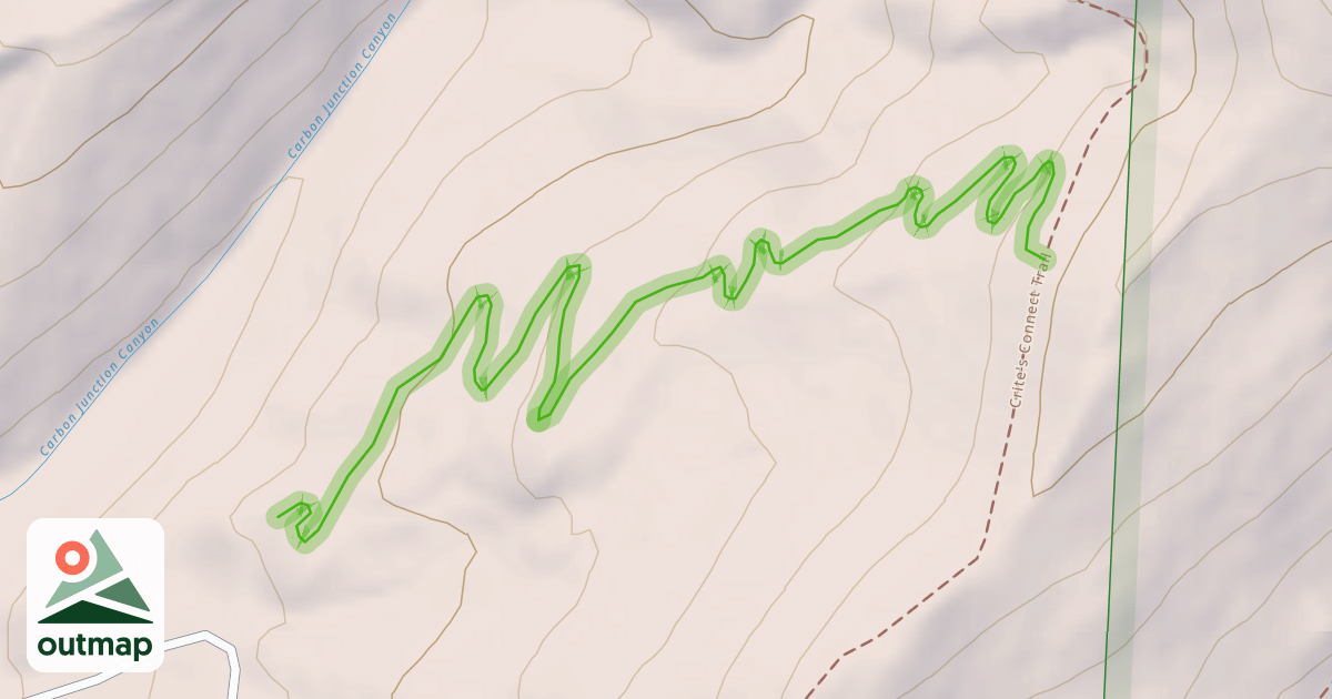 Map of Upper Drop Zone Climb
