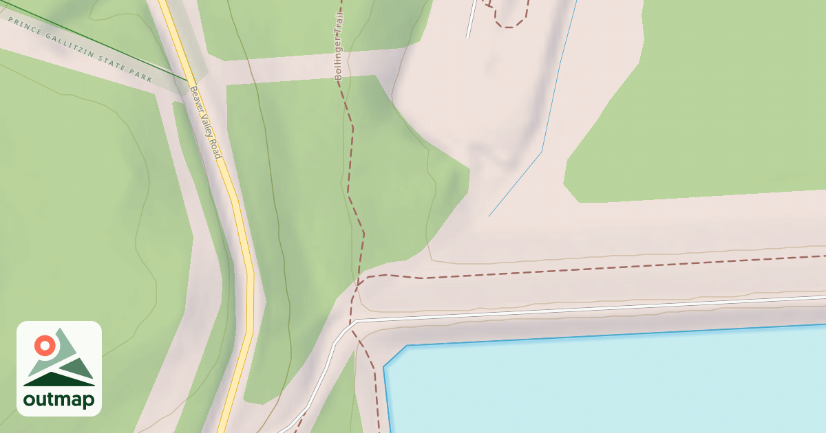 Map of Prince Gallitzin State Park Trails