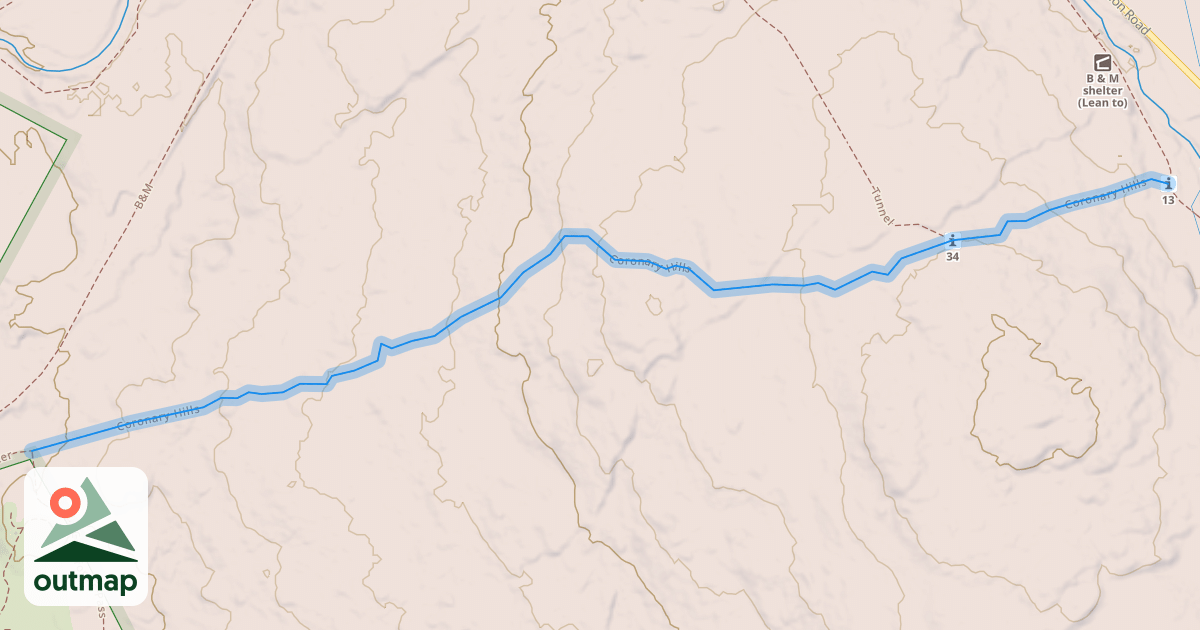 Map of Coronary Hills