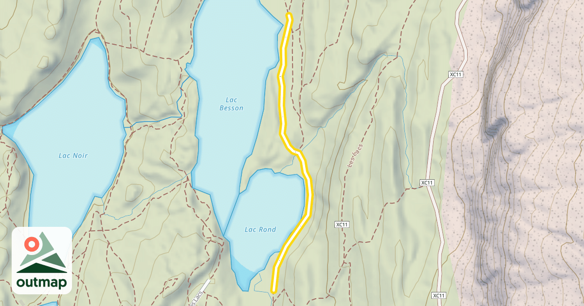 Map of Boucle des Lacs