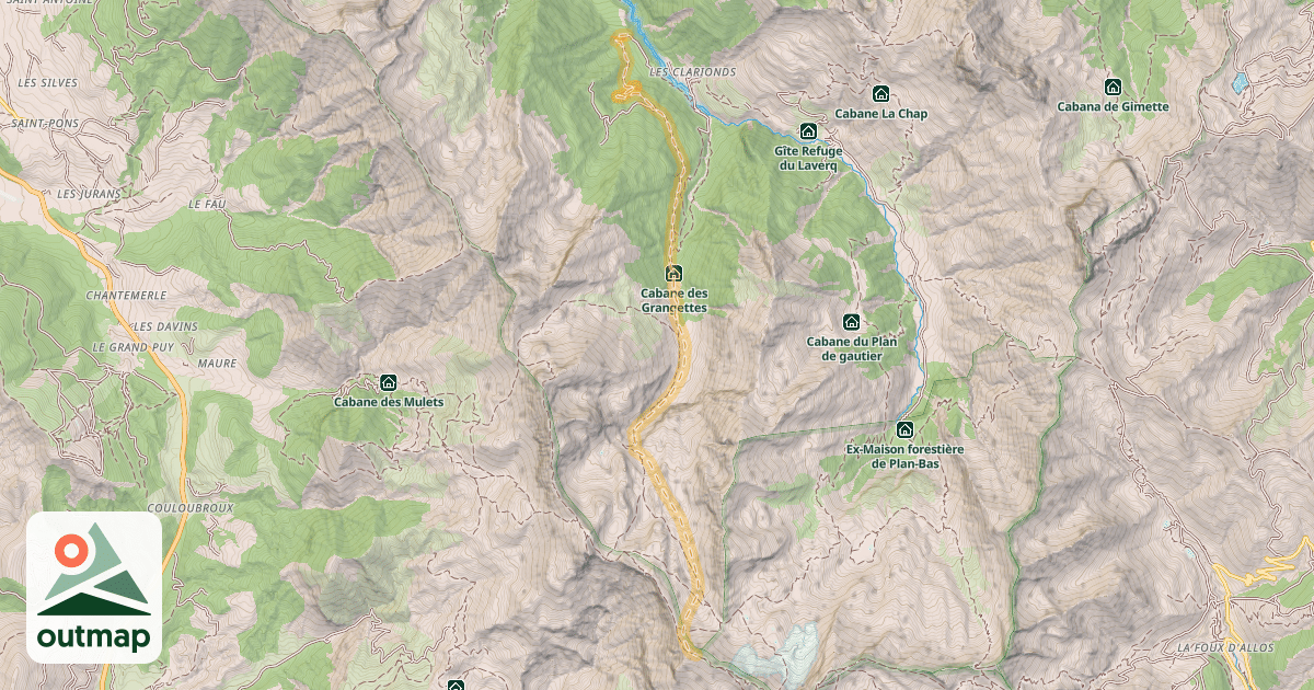 Map of Puy de la Sèche — Peynier