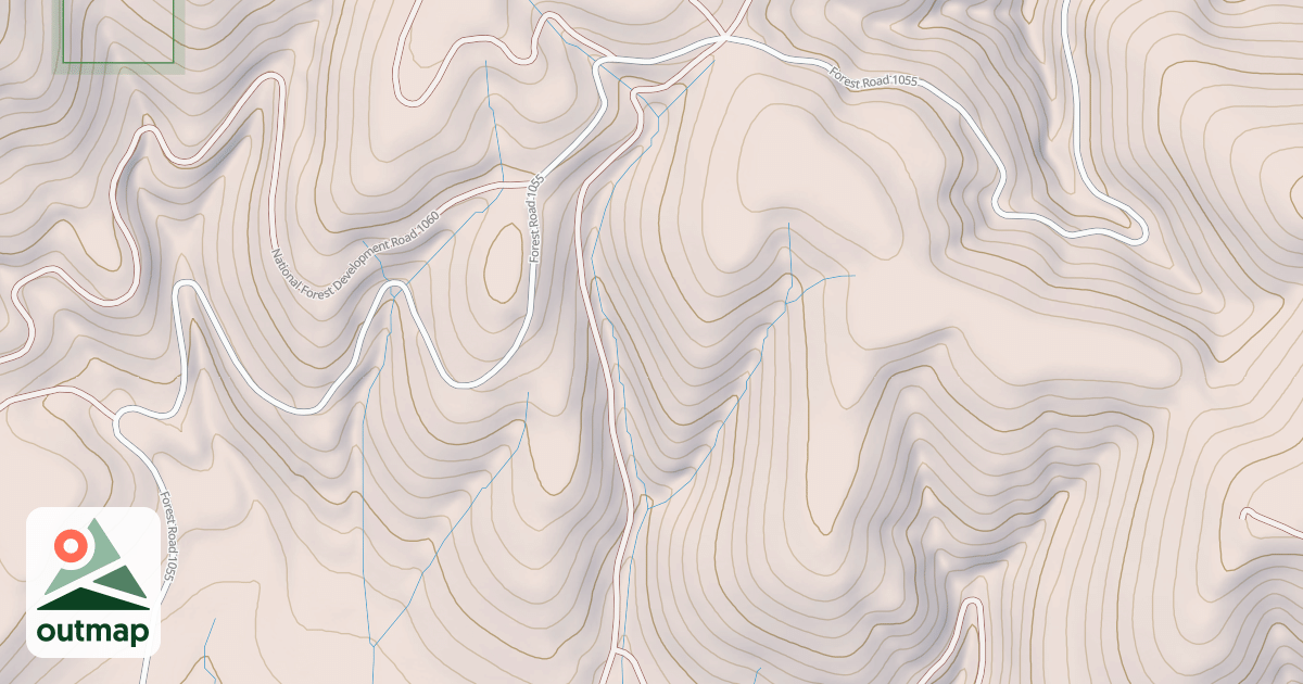Map of 1075 Road Cutoff Snowmobile