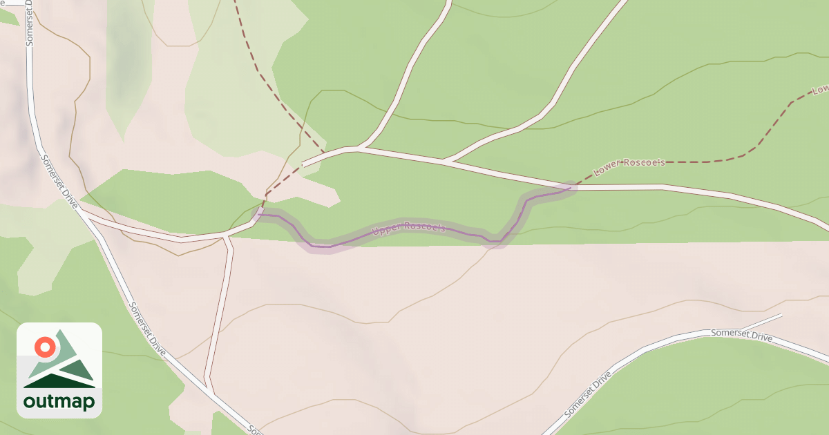 Map of Upper Roscoe's