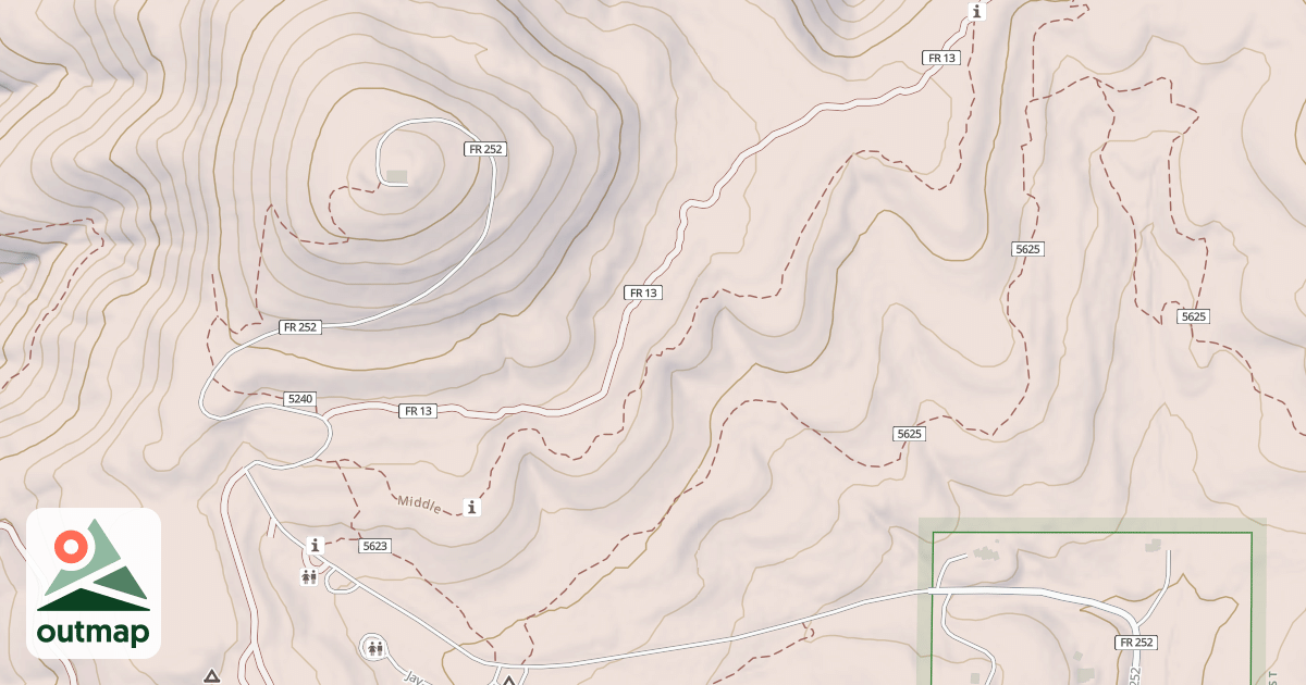 Map of MIDDLE