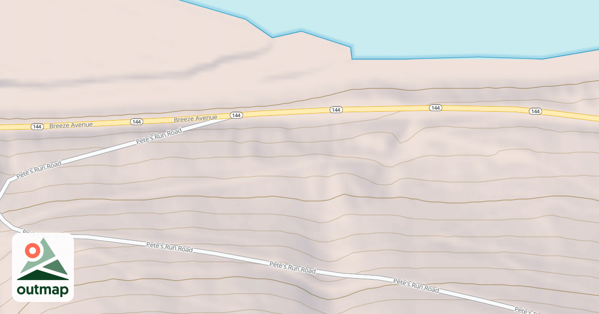 Map of Beech Creek Snowmobile Trails
