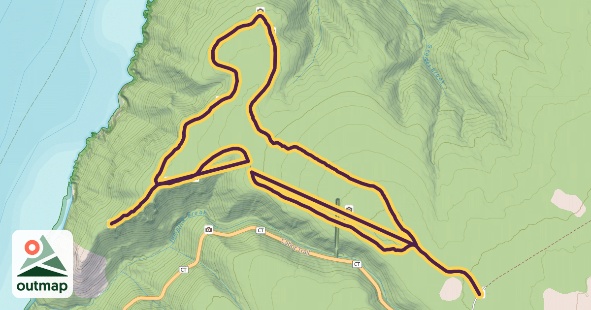 Map of Skyline Trail