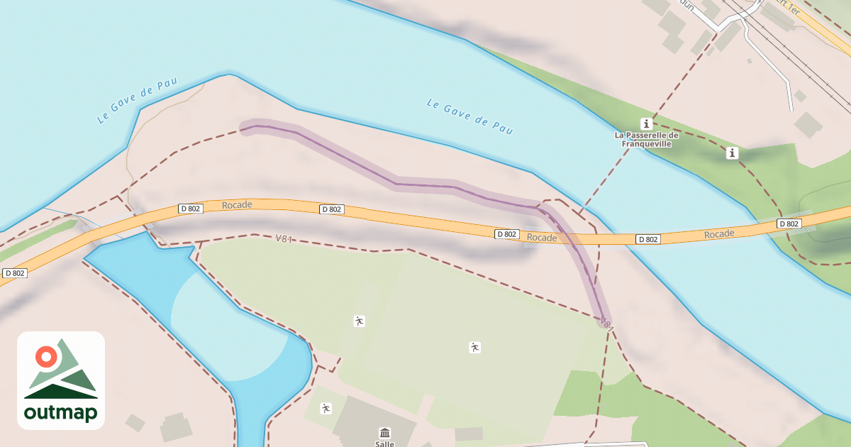 Map of Véloroute du Piémont Pyrénéen