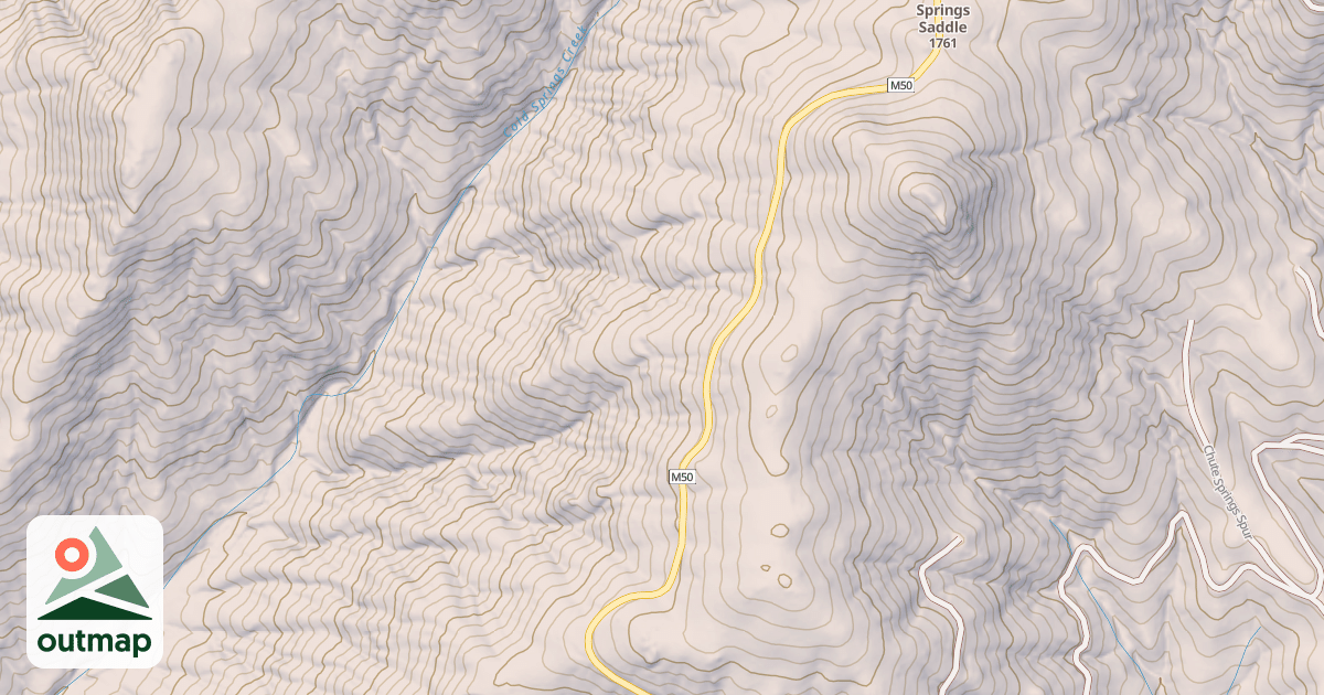 Map of COLD SPRINGS PEAK