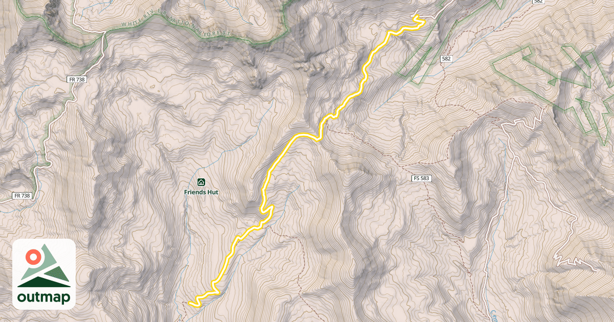 Map of Brush Creek Trail