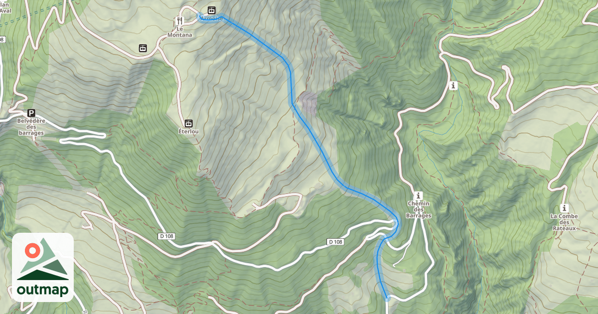 Map of La Choulière