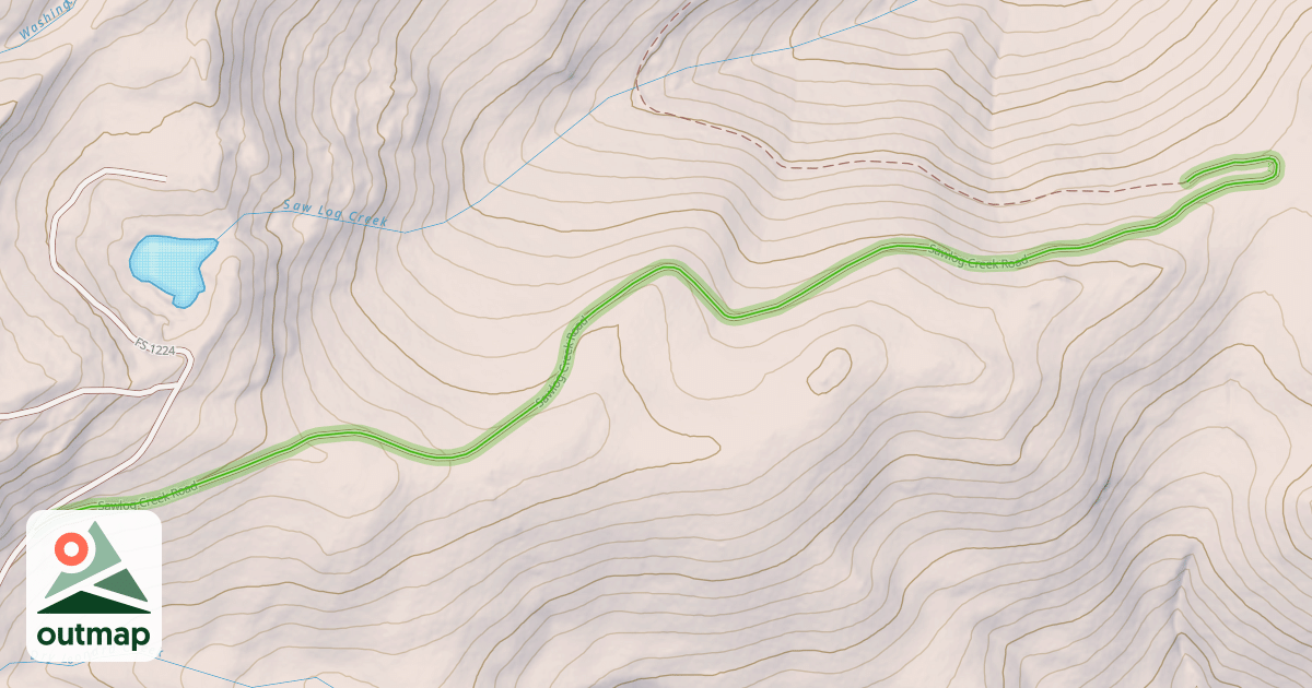 Map of Sawlog Creek Road