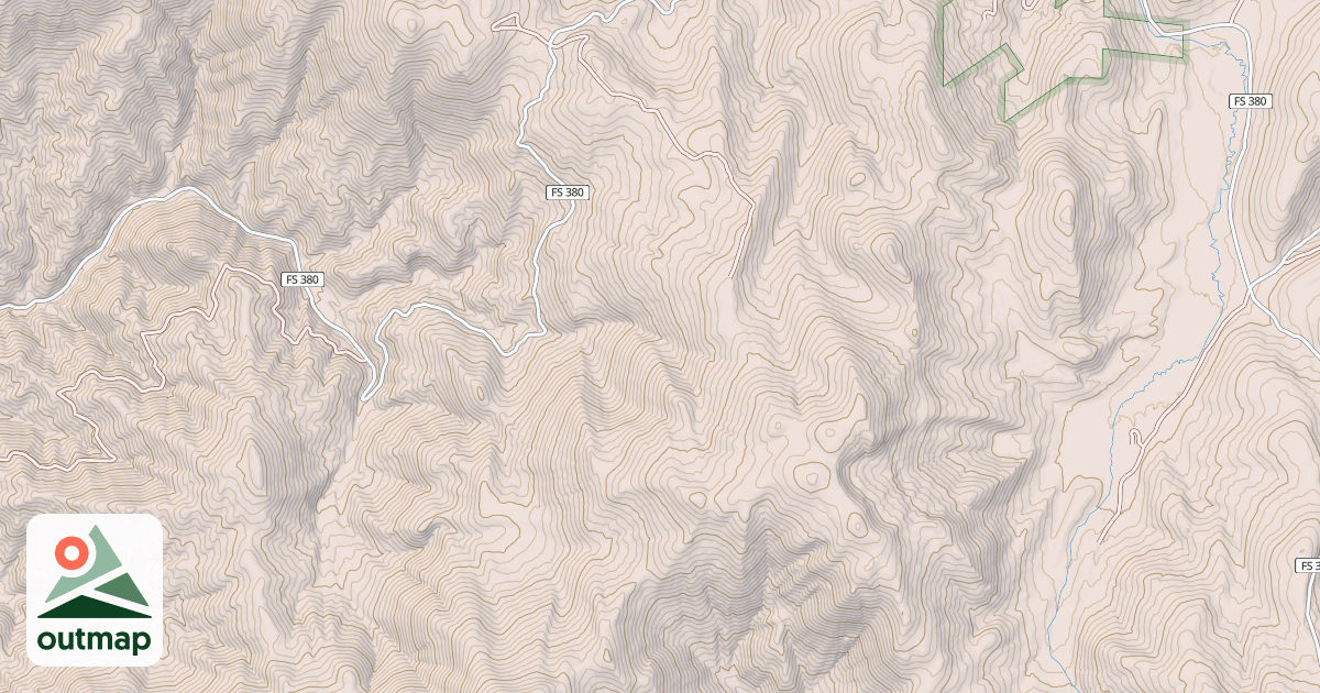 Map of Coulter Summit