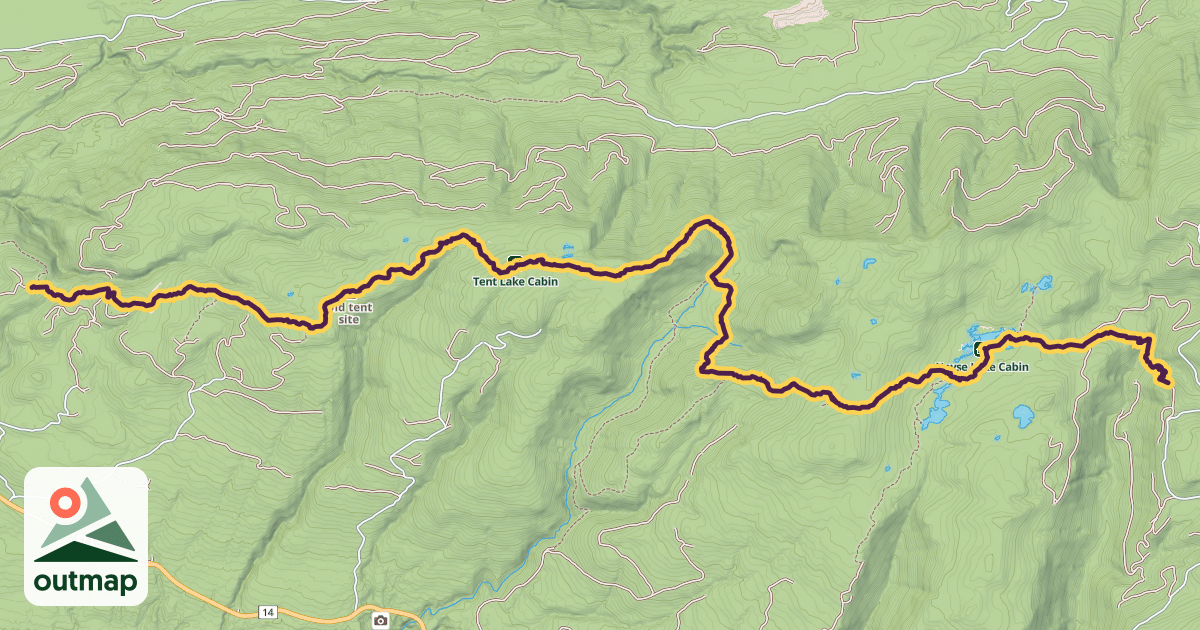 Map of Kludahk Trail