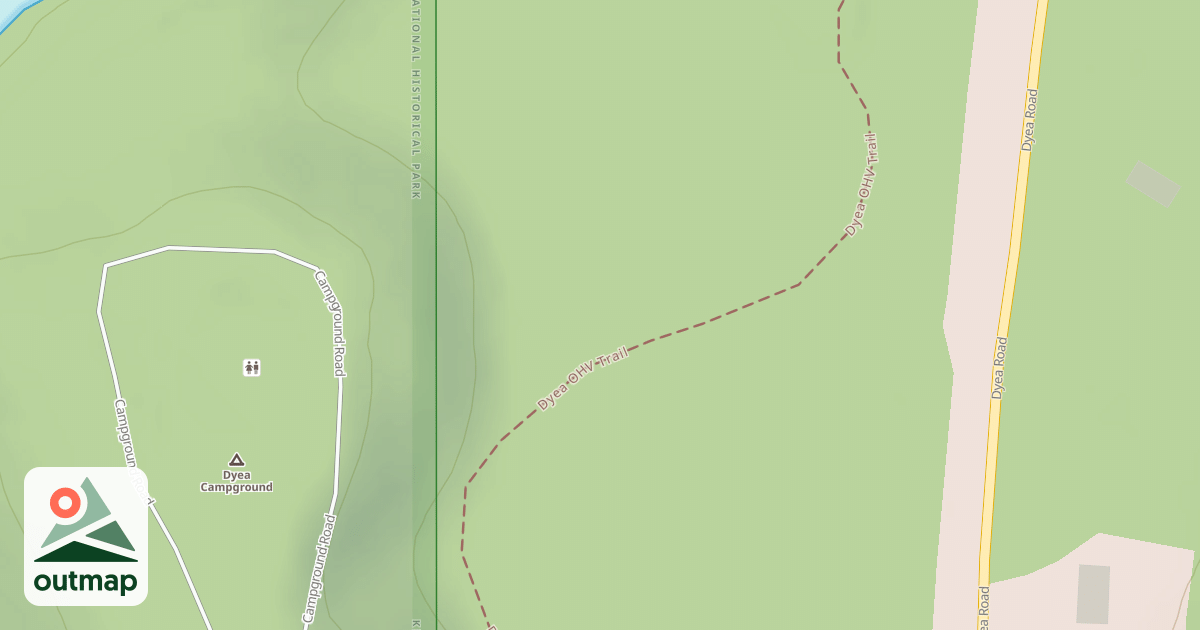 Map of Dyea Ohv Trail
