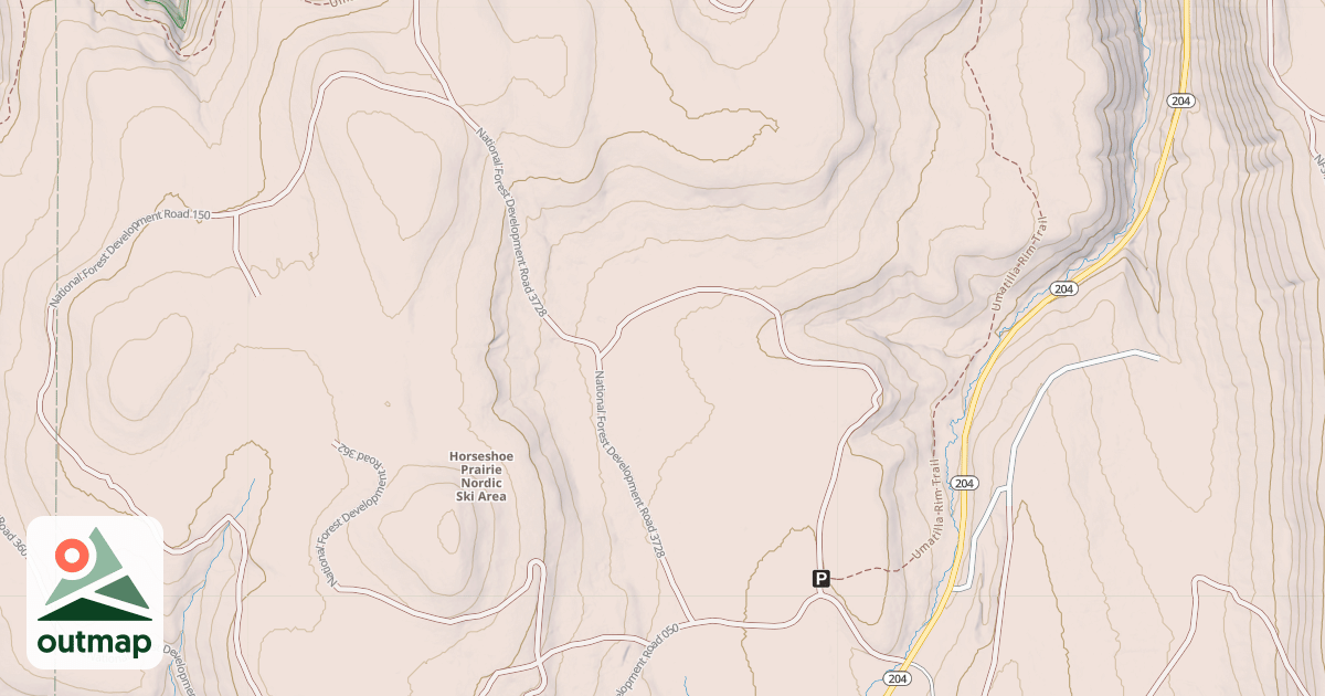 Map of HORSESHOE PRAIRIE