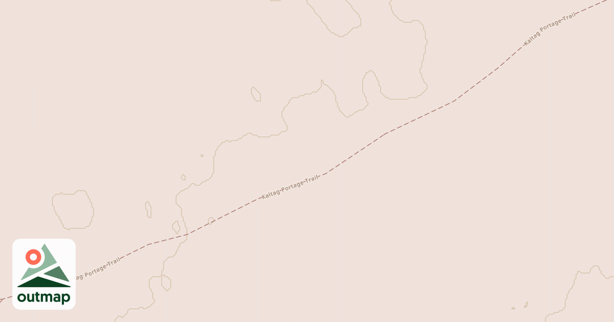 Map of Willow to Nome Winter Trail