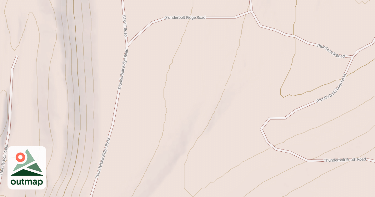 Map of THUNDERBOLT RIDGE