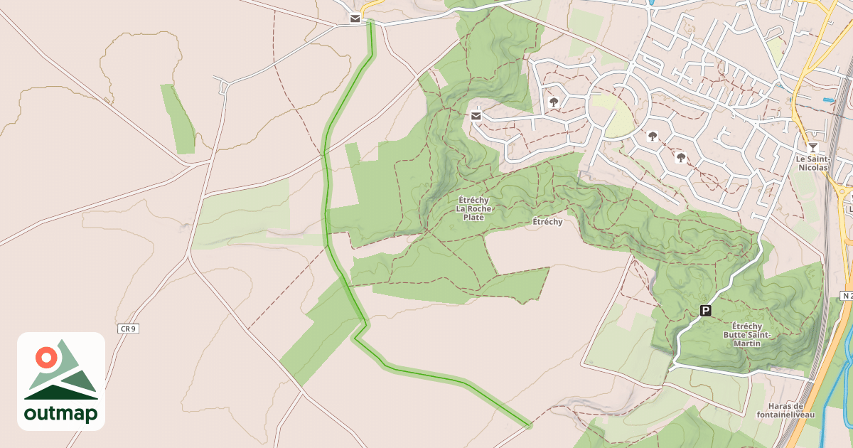 Map of Chemin de Vaucelas à Étampes