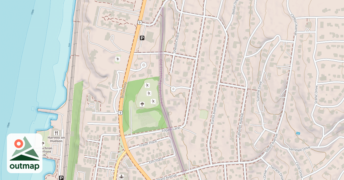 Map of Old Croton Aqueduct Trail