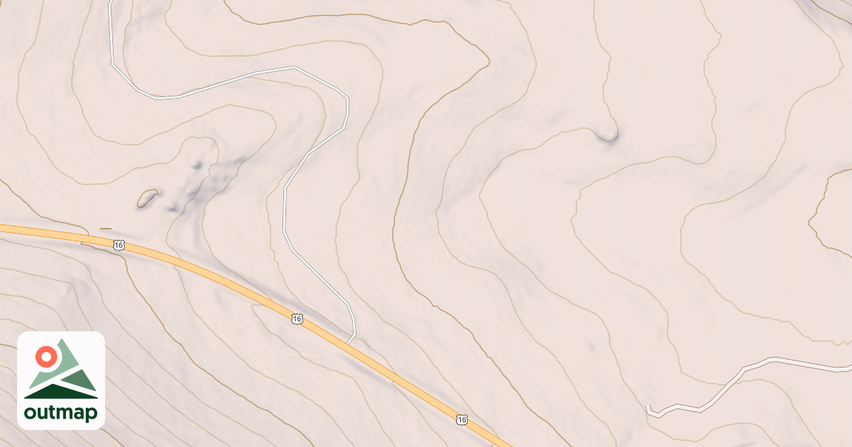 Map of Upper Hesse Creek