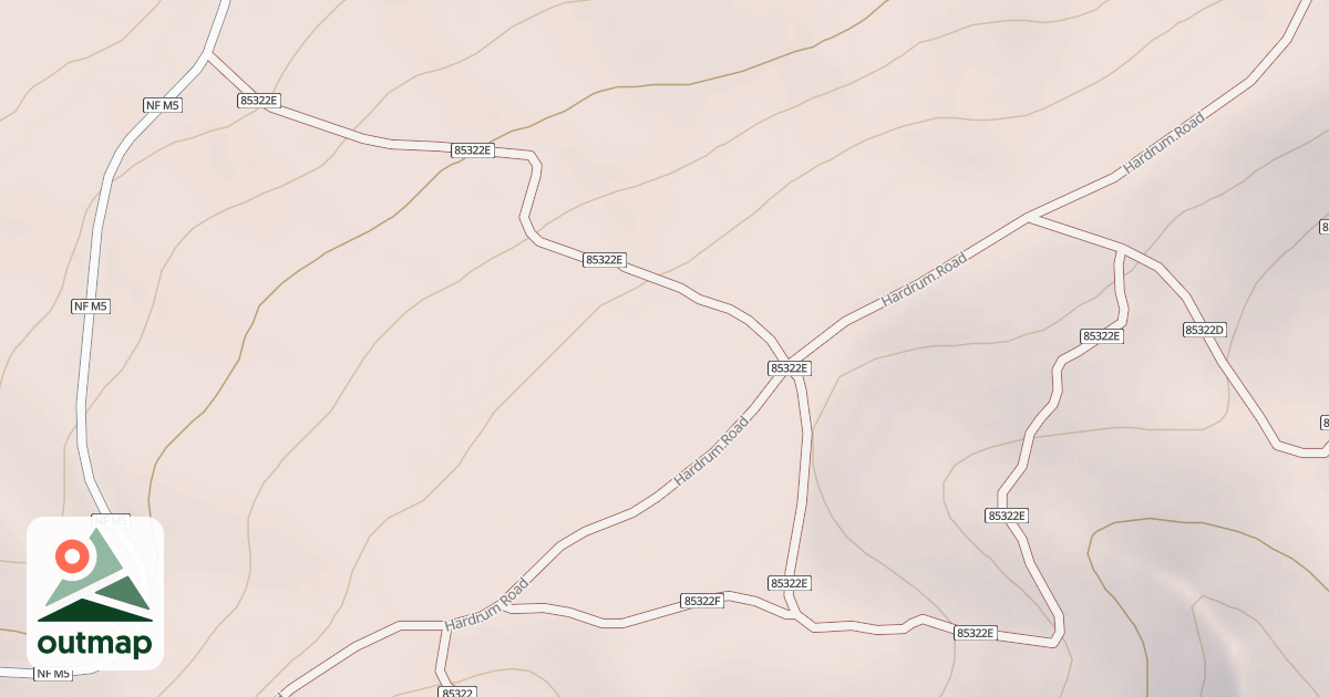 Map of SOUTH TROUGH SPUR E