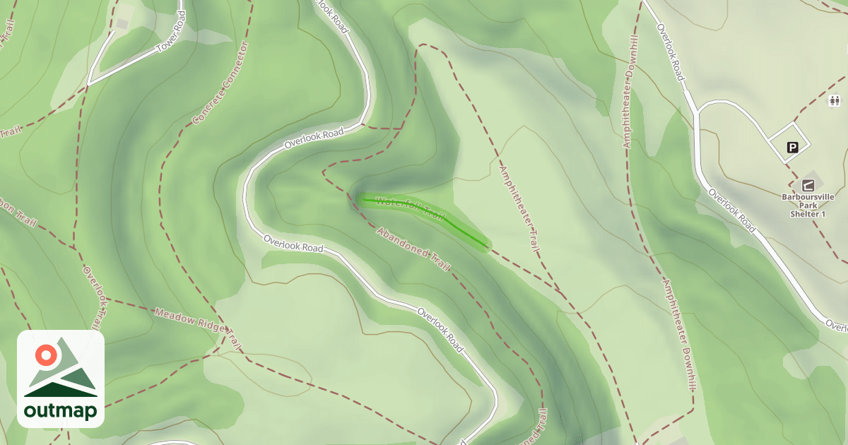 Map of Waterfall Trail