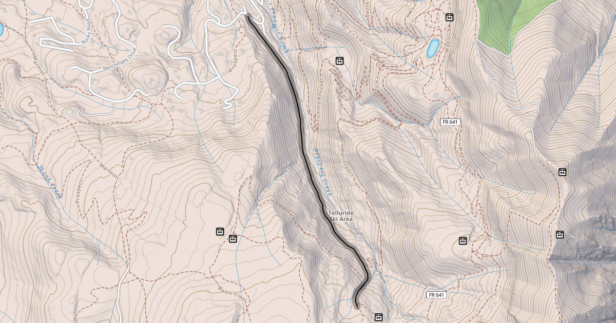 Map preview of Prospect Creek