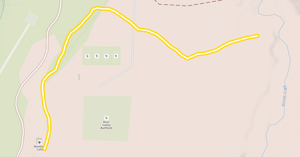Map preview of Bloods Creek