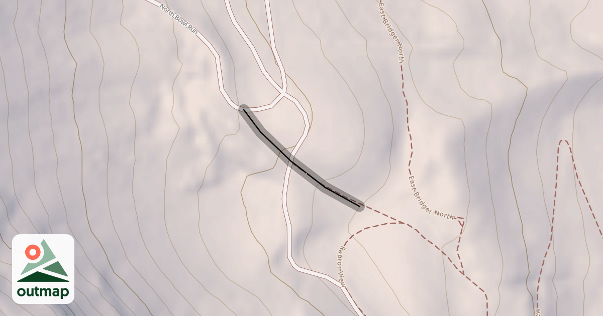 Map of North Bowl Run