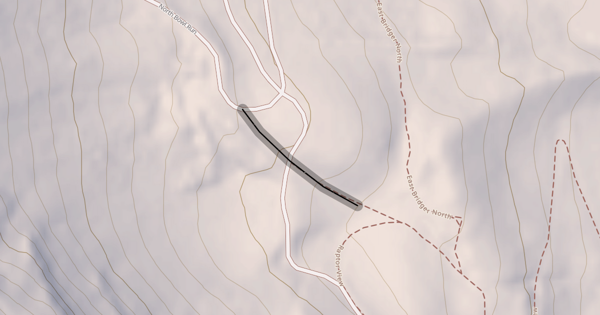 Map preview of North Bowl Run