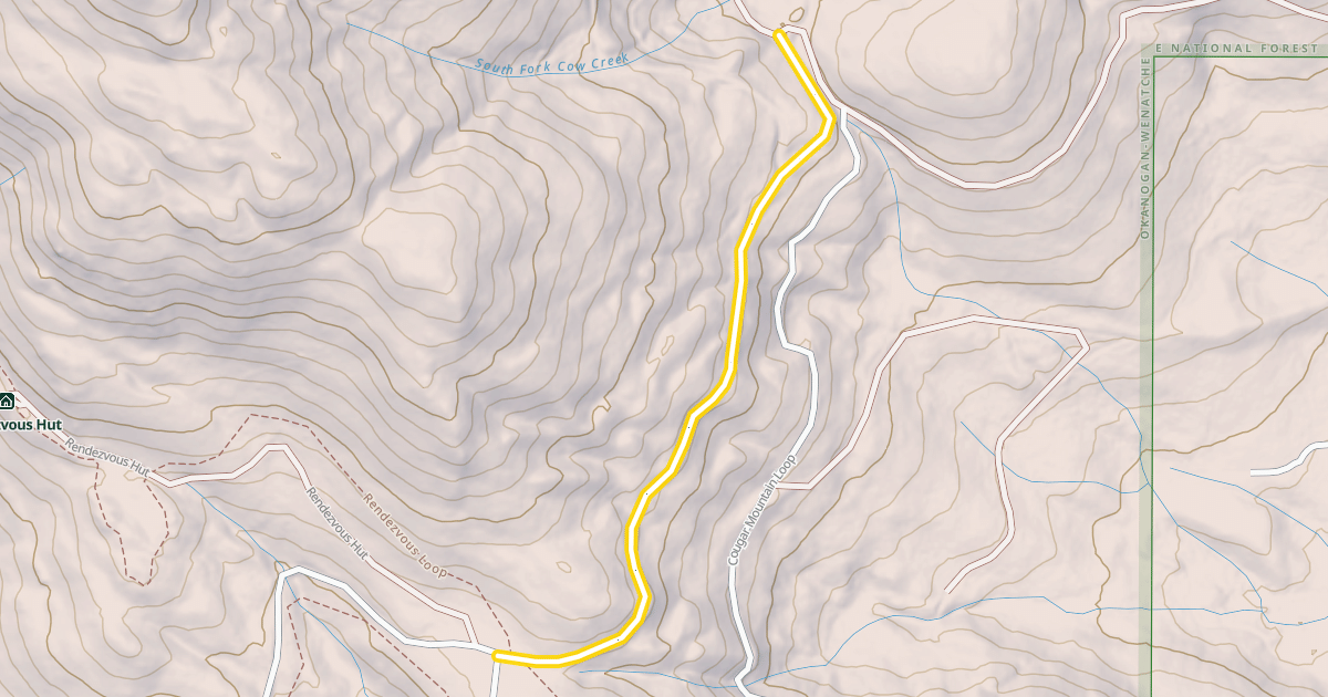 Map preview of National Forest Development Road 5215
