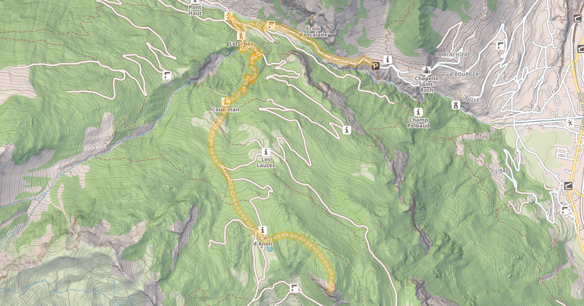 Map preview of Le Simous — L'Eychaillon