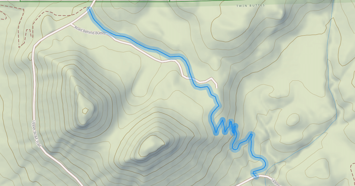 Map preview of Upper Twin Buttes Trail