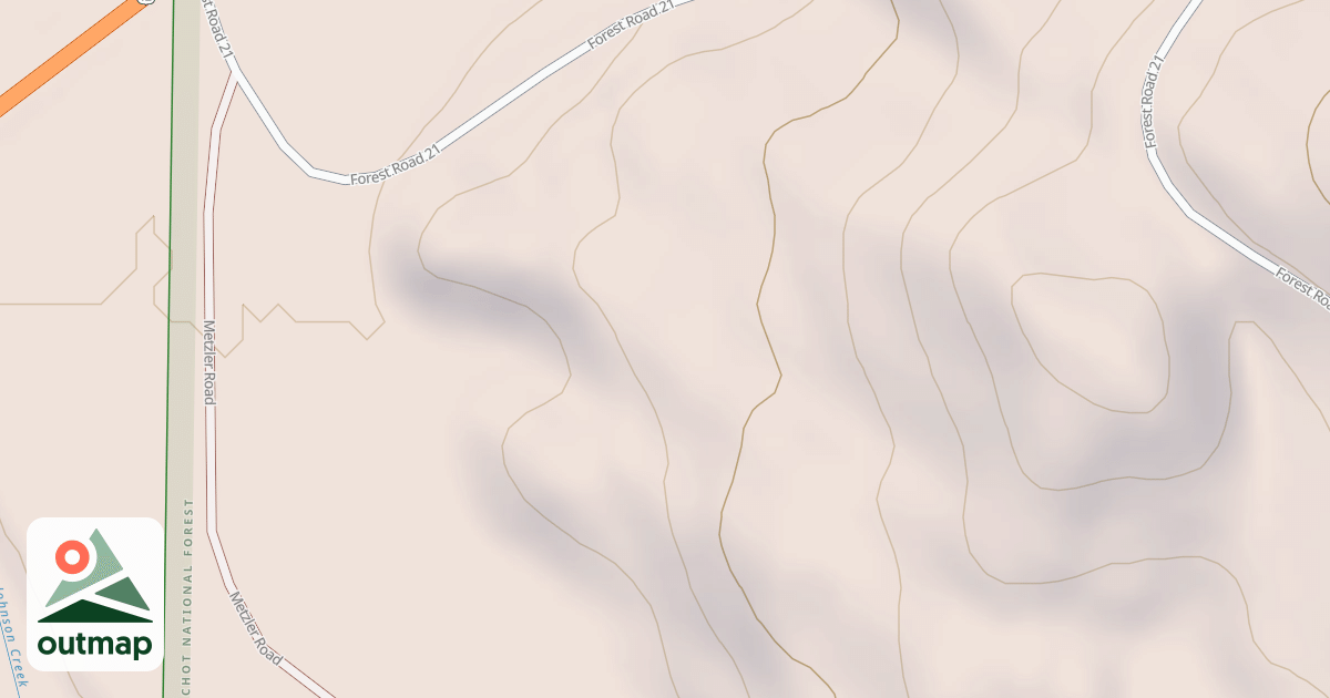 Map of JOHNSON CREEK CAMP