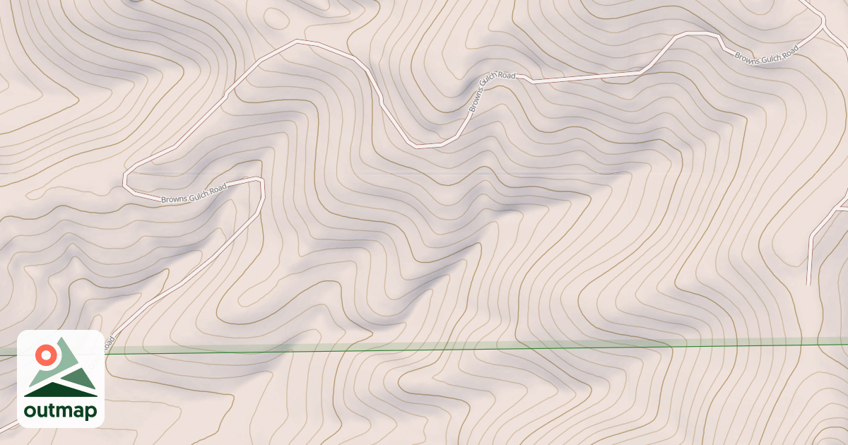 Map of BROWN GULCH