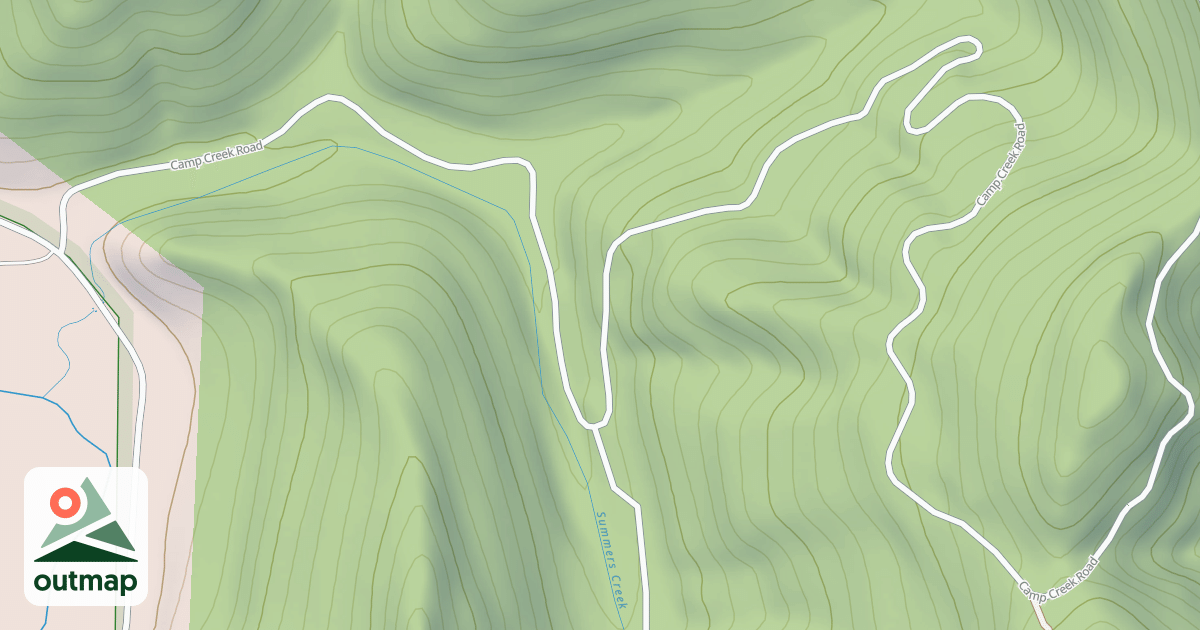 Map of CAMP CREEK
