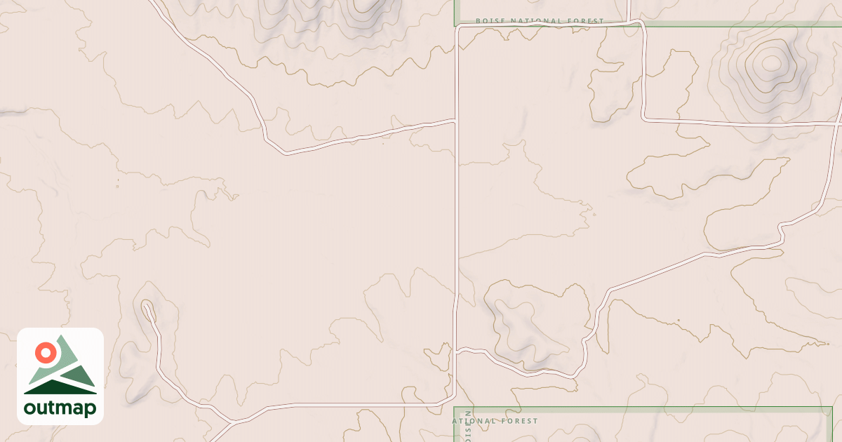 Map of MOORES FLAT